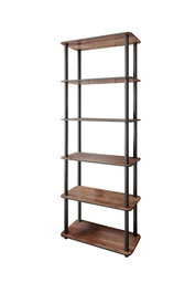 Hanah Home Bookcase 6 Rect - Walnut